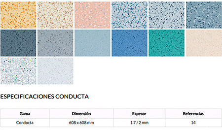 Pavimento conductor para quirofanos hospitales